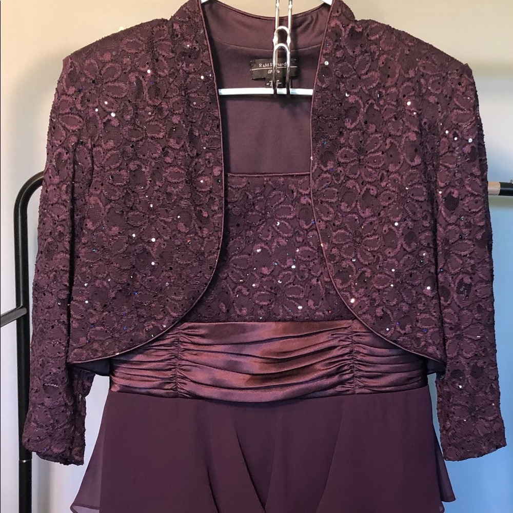 R M Richards Purple Dress size 12p